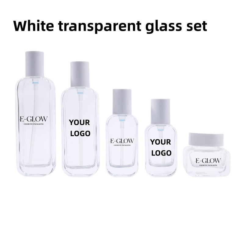 Luxury Skincare & Spa Reviews - 【로고 맞춤 제작】1개 고급 투명 유리