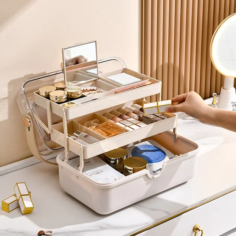 Luxury High End Skincare - 라이트 럭셔리 화장품 수납함 데스크탑 고급
