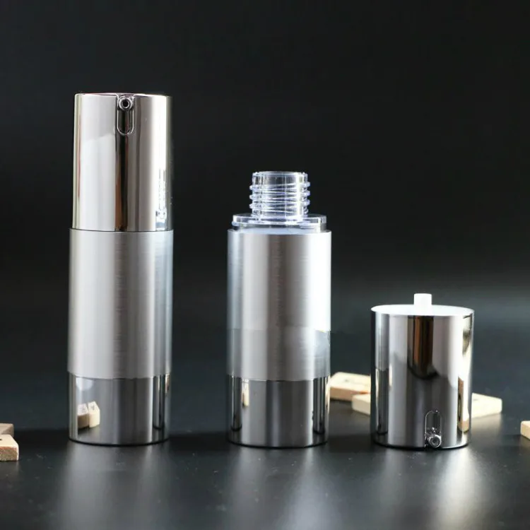 Luxury Skincare Bottles - 10pcs 럭셔리 골드 실버 빈 에어리스