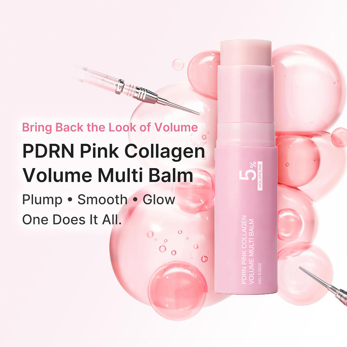PDRN 핑크 콜라겐 볼륨 멀티밤 스틱 페이스 & 바디 - Luxury Skincare Brands 리뷰 및 가격