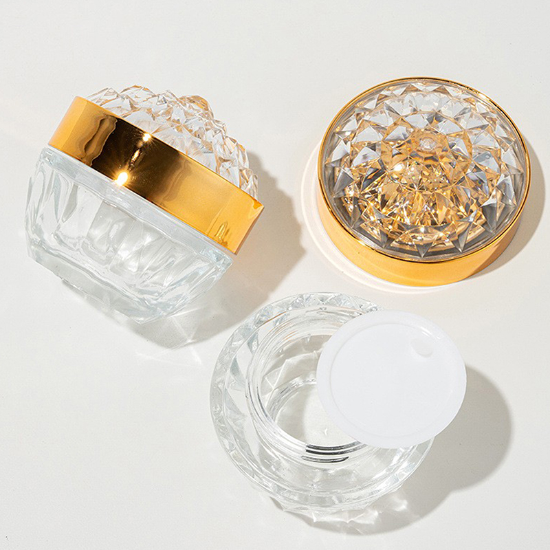 1개 고급 다이아몬드 50g 유리 페이스 크림 용기 뚜 - Luxury Skincare Bottles 리뷰 및 가격