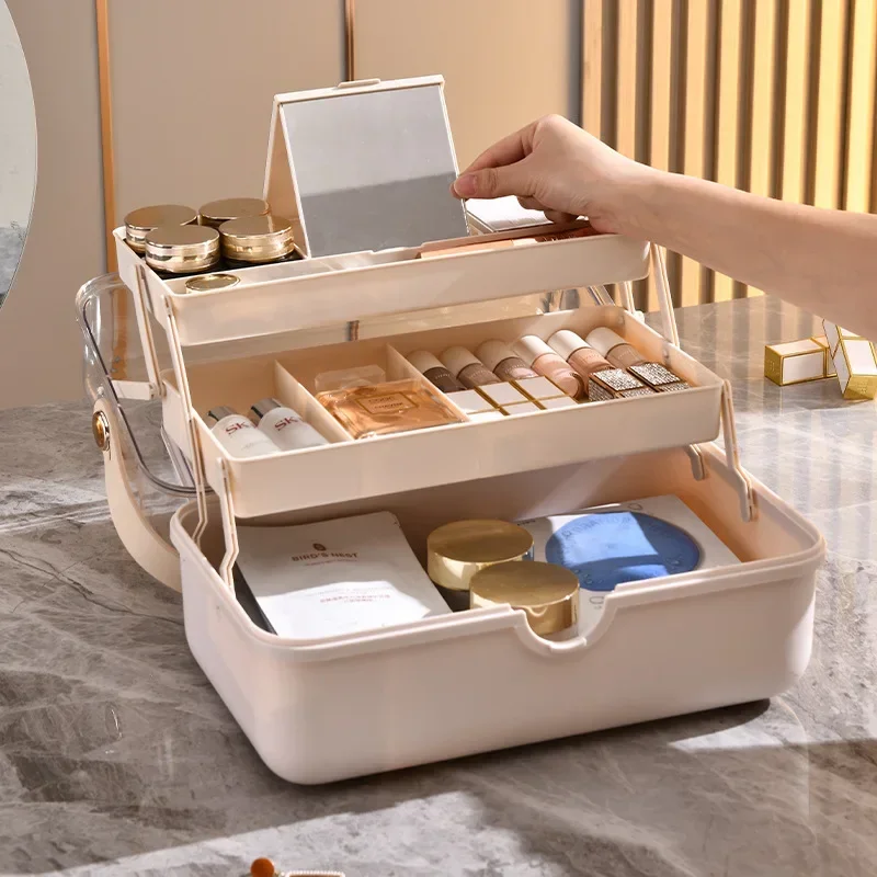 라이트 럭셔리 화장품 수납함 데스크탑 고급 대용량 방진 - Luxury High End Skincare 리뷰 및 가격