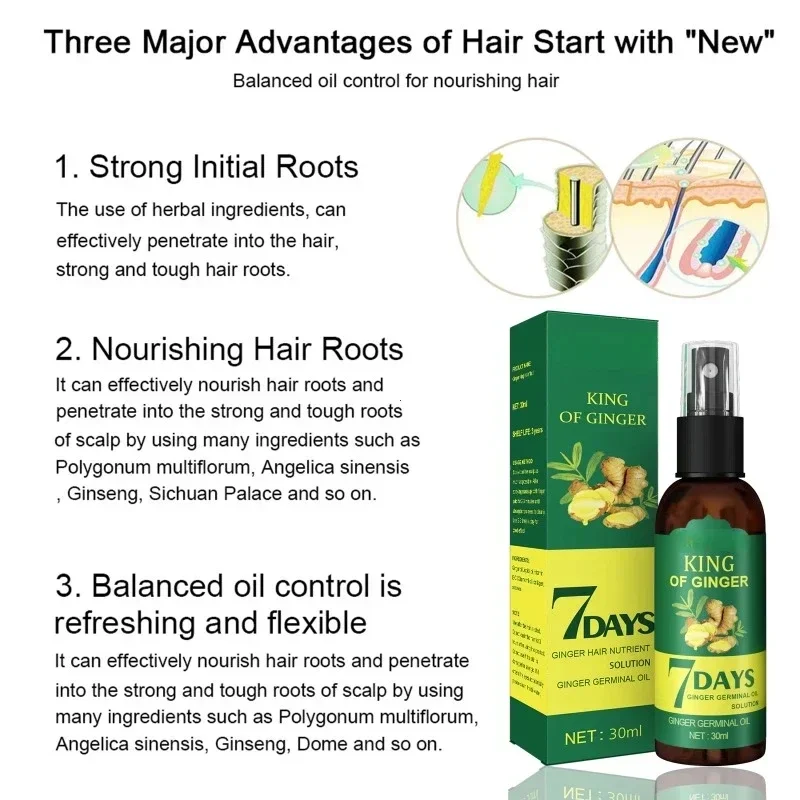 2024 생강 모발 성장 세럼 분무기, 모발 재성장,  - Epidermal Growth Factor 리뷰 및 가격