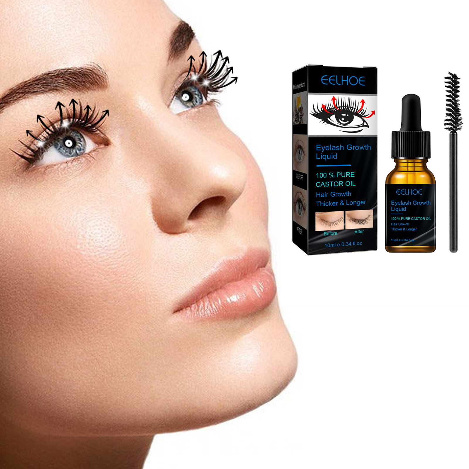 남녀공용 캐스터 오일 속눈썹 성장 세럼, 더 풍성한 속 - Epidermal Growth Factor 리뷰 및 가격