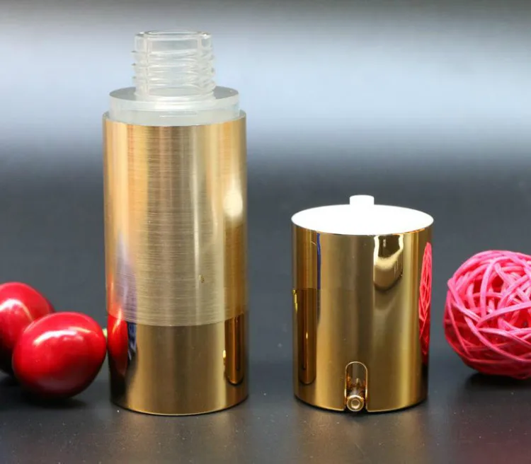 10pcs 럭셔리 골드 실버 빈 에어리스 펌프 병 미니 - Luxury Skincare Bottles 리뷰 및 가격